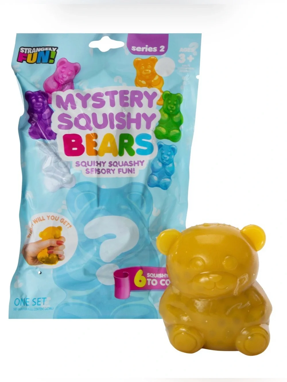 RMS Crazy Fun Mystery GUMMY BEAR Dumpling Bun + Mystery SQUISHY BEAR ~2 Pack